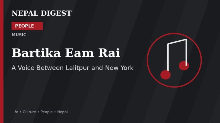 Bartika Eam Rai Nepal Digest People feature