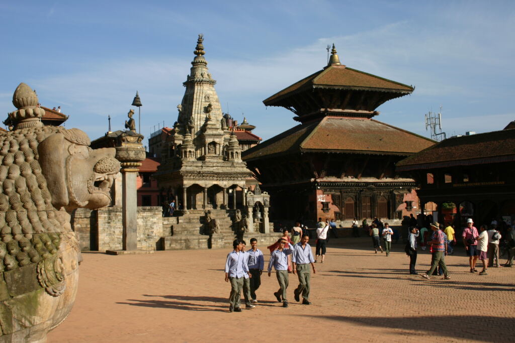 Bhaktapur Durbar Square, one of the Nepal locations used in Witch From Nepal