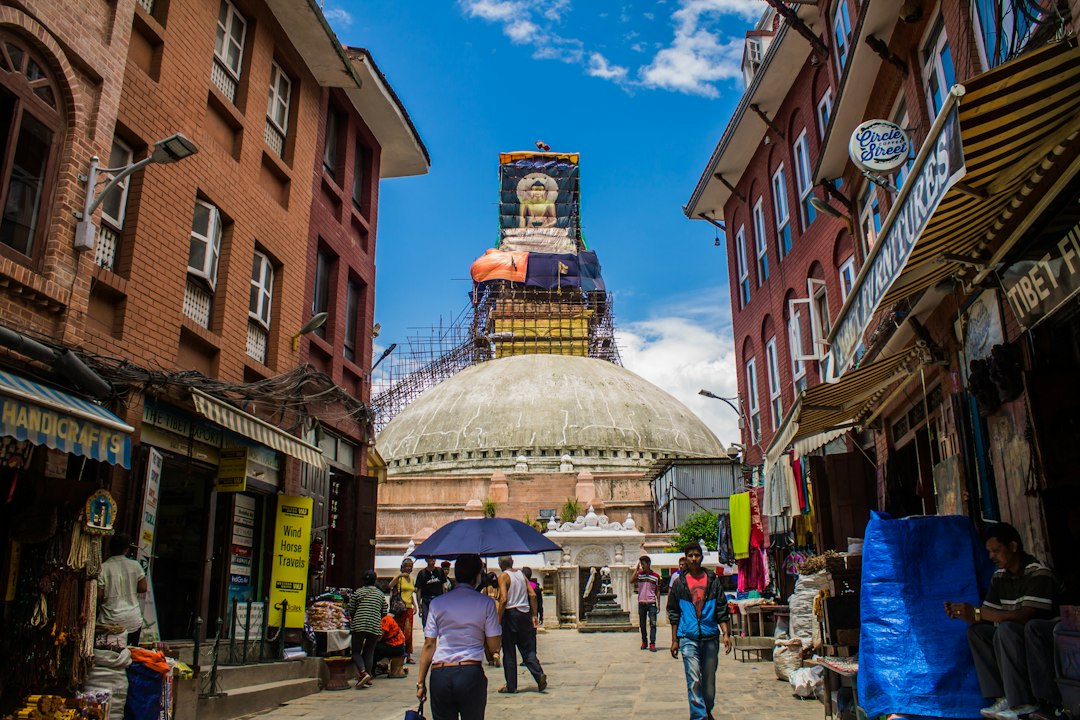 Boudhanath stupa in Kathmandu, Nepal, evoking the Buddhist imagery associated with The Golden Child