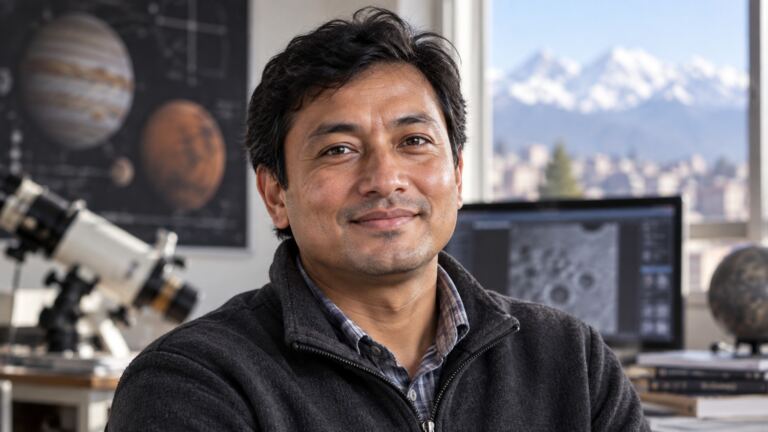 Lujendra Ojha portrait — Nepal Digest People feature