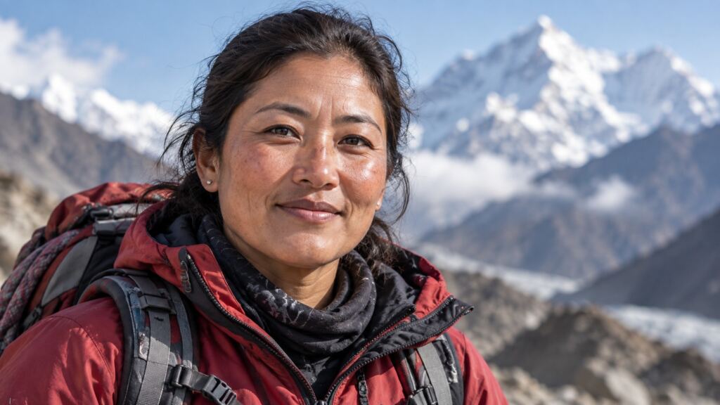 Pasang Lhamu Sherpa Akita portrait — Nepal Digest People feature