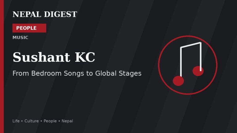 Sushant KC Nepal Digest People feature