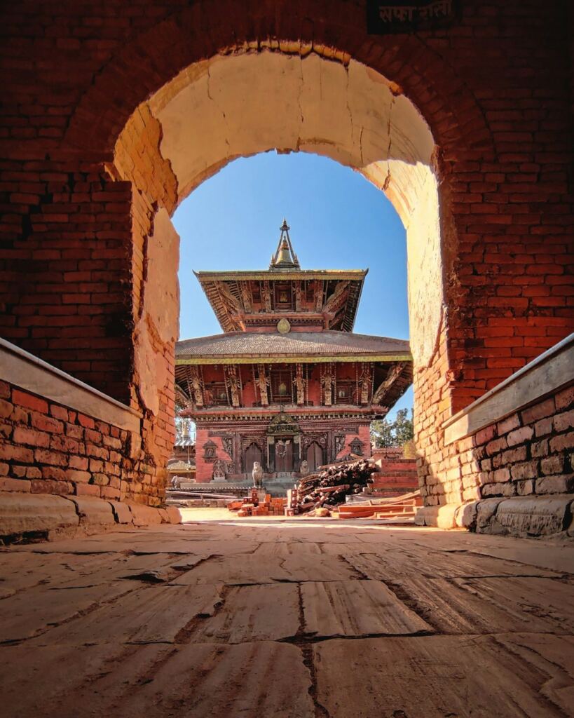 Historic brick architecture in Nepal, illustrating the archaeological heritage discussed in the article