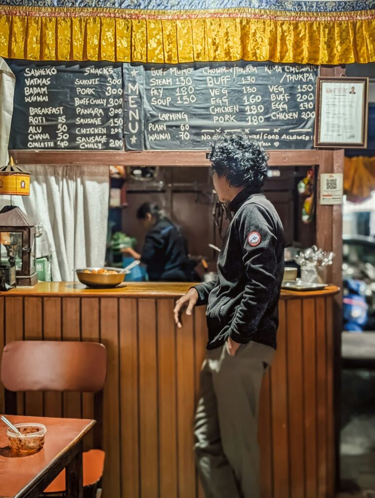 Interior of a Nepali restaurant representing the country's food economy