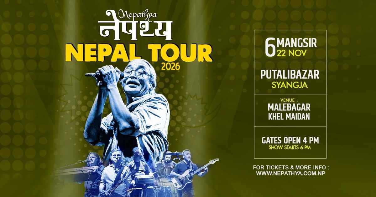 Nepathya Live in Putalibazar, Syangja official concert banner