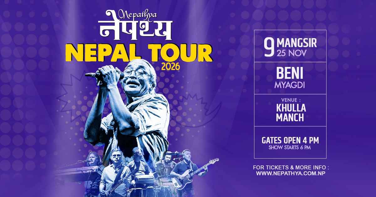 Nepathya Live in Beni, Myagdi official concert banner