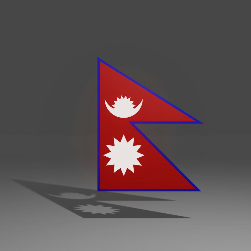 Nepal flag representing Nepali languages entering the digital age