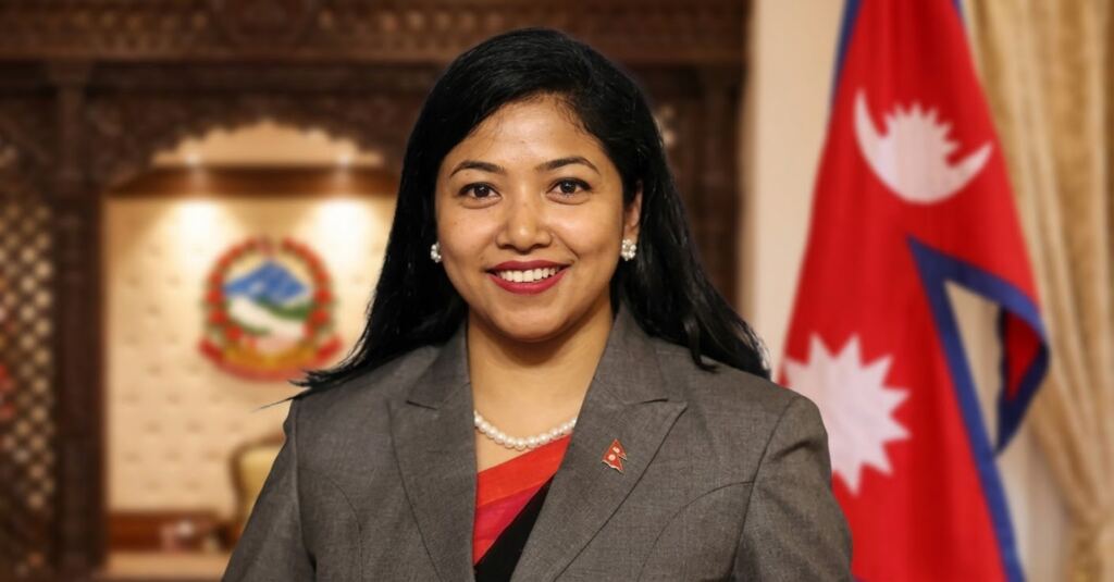 Sunita Dangol in a formal portrait